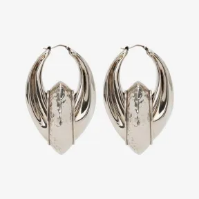亚历山大麦昆/Alexander McQueen 女士古董银鸢尾花耳环 746717J160Y0446 812999198