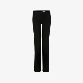 亚历山大麦昆/Alexander McQueen 女式黑色燕尾服低腰阔腿裤 747210QJACX1000 