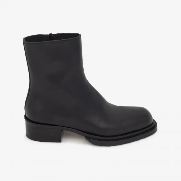亚历山大麦昆/Alexander McQueen 男士古巴Stack靴子黑色 750383WIDY01000