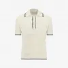 亚历山大麦昆/Alexander McQueen 男士棉质网眼Polo衫香草色 752046Q1GBY9211