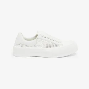 亚历山大麦昆/Alexander McQueen 女式 Deck Plimsoll 白色/光学白色 755634W4WA39065 