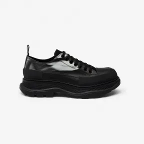 亚历山大麦昆/Alexander McQueen 男士Tread Slick系带鞋黑色/白色 756490WIATP1070