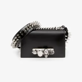 亚历山大麦昆/Alexander McQueen 女式 The Biker 黑色迷你宝石挎包 7565211BLCZ1000 813101648