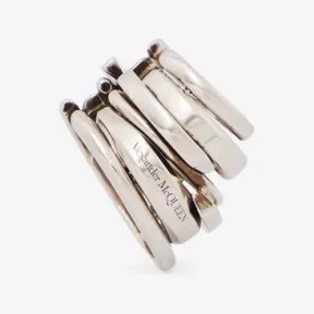 亚历山大麦昆/Alexander McQueen 男士古董银顶级精美堆积耳骨夹 760663J160Y0446 813109449