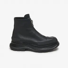 亚历山大麦昆/Alexander McQueen 女士Tread Slick拉链靴黑色 766901WHZ6U1000