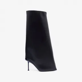 亚历山大麦昆/Alexander McQueen 女士Slash喇叭靴黑色 768093WIEG11000
