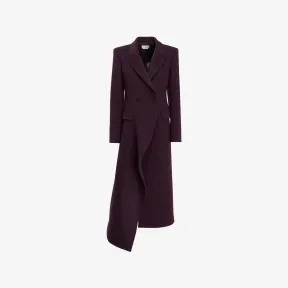 亚历山大麦昆/Alexander McQueen 女式夜色长款垂坠大衣 770629QKAA34299 770629QKAA34299