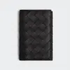葆蝶家/Bottega Veneta 黑色、草绿色 100% 牛皮革  护照夹 629679VCPQ61027