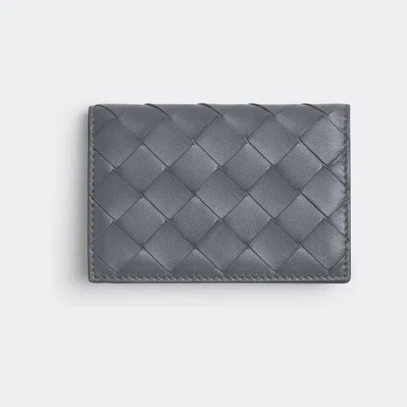 葆蝶家/Bottega Veneta 闪电灰 羊皮革/牛皮革 女士 名片卡包 667141VCPP31233