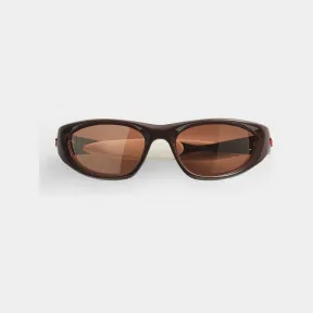 葆蝶家/Bottega Veneta 棕色 塑胶钛/树脂/橡胶架 男士 cone包边太阳眼镜 719562VBL801033