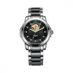 拜戈/Balco 不锈钢表壳 钨钛合金表圈 旋入式透视后盖 Mechanical series 自动机械机芯 男表 2212AL3576
