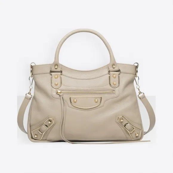 Balenciaga Classic BEIGE SAHARA Metallic Edge 390149 AQ41G 9670