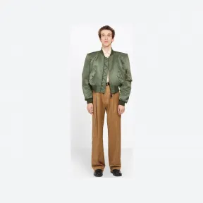 巴黎世家/Balenciaga Boxy飞行员夹克 - 卡其色 | 男士夹克 460599-TTD03-2840