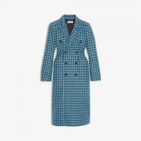 巴黎世家/Balenciaga  沙漏型双排扣大衣 41909253kj