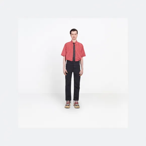 男　瘦腿裤子 巴黎世家/Balenciaga 实用的瘦腿裤- DOUBLE STONEWASH DIRTY | 男士裤子 485996-TVE15-4226-小迈步海淘品牌官网