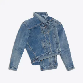 巴黎世家/Balenciaga Pulled牛仔夹克 - MEDIUM VINTAGE BLUE | 女士丹宁 492138-TXE05-4307