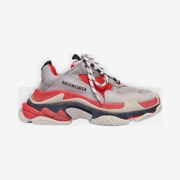Balenciaga RED GREY WHITE Triple S Balenciaga 524039 W09OH 6495