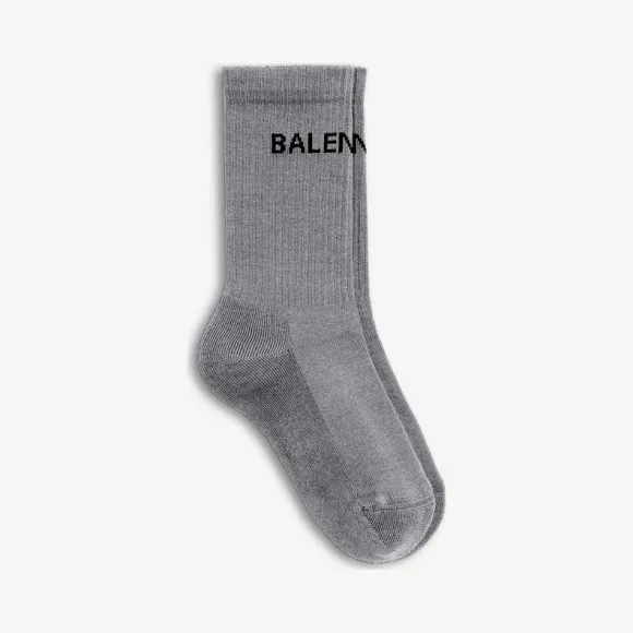 巴黎世家/Balenciaga Balenciaga 男士石墨色/黑色网球袜 540633472B41260