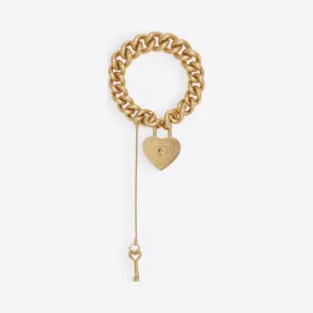 巴黎世家/Balenciaga ‎女士‎ ‎金黄色 ‎ ‎心锁手镯 ‎ | Balenciaga 549452-TZ79G-0027