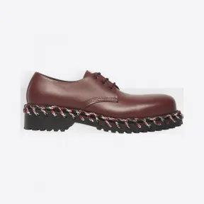 巴黎世家/Balenciaga ‎男士‎ ‎波尔多红 ‎ ‎系带德比鞋 ‎ | Balenciaga 549759-WA6E0-6212