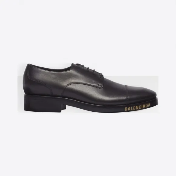巴黎世家/Balenciaga 黑色 柔软德比鞋 11663221ja