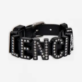 巴黎世家/Balenciaga BLACK/CRYSTAL 字母手镯 50223212ou