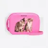 巴黎世家/Balenciaga 霓虹粉 猫咪印花Everyday加小号摄影包 45454767ej