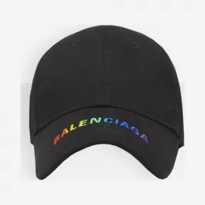 巴黎世家/Balenciaga 黑色 Balenciaga品牌标识棒球帽 93000873it