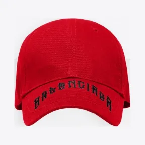 巴黎世家/Balenciaga 红色 / 黑色 Tattoo棒球帽 45454832fa