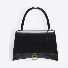 巴黎世家/Balenciaga 黑色 Hourglass中号手提包 45481214na