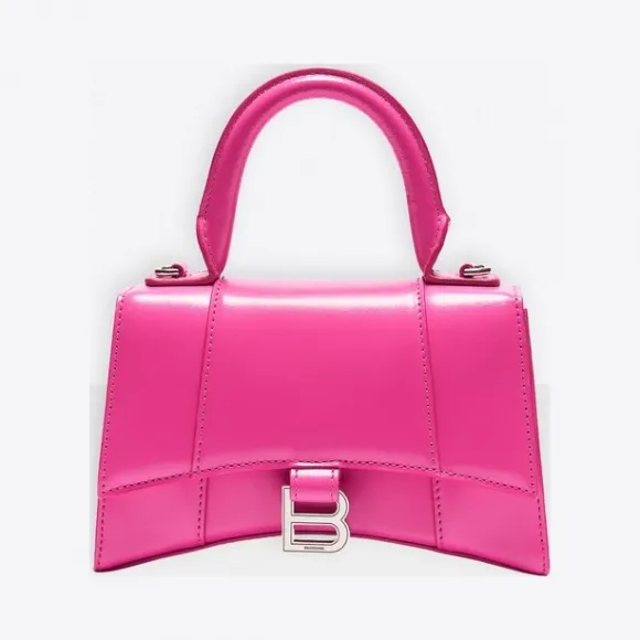 巴黎世家/Balenciaga ACID FUCHSIA Hourglass小号手提包 45481228sk