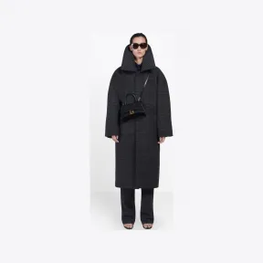 巴黎世家/Balenciaga 煤炭色 伪装式风格短大衣 41922398xf