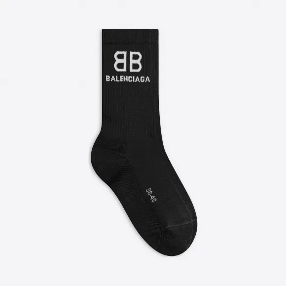 巴黎世家/Balenciaga 女士 BB网球袜 656963372B41077