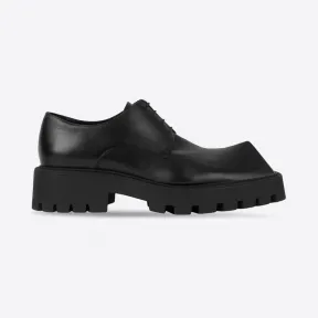 巴黎世家/Balenciaga 男士黑色犀牛德比 656977WBB501000