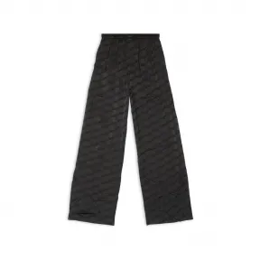巴黎世家/Balenciaga Men's Bb Monogram Pyjama Trousers in Black 658883TMO681000