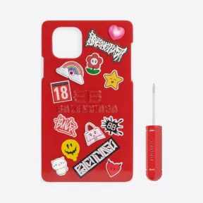 巴黎世家/Balenciaga 男士红色电竞手机壳 663865JEWCY1382