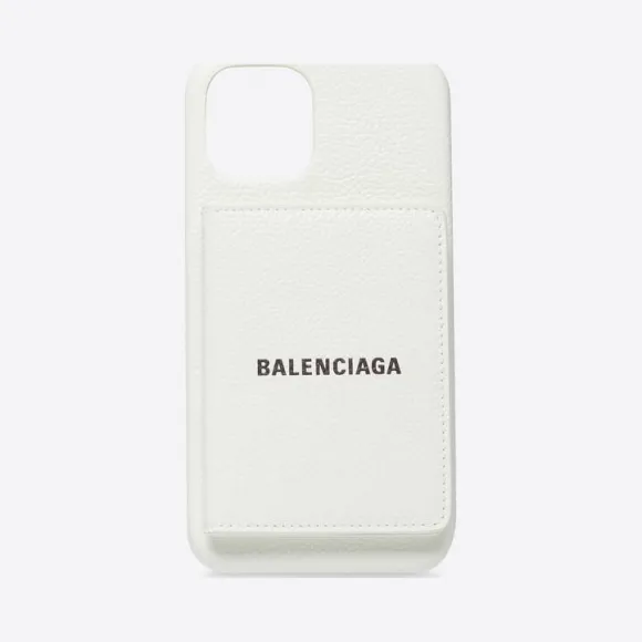 巴黎世家/Balenciaga 男士白色现金手机壳 66483513ML09060