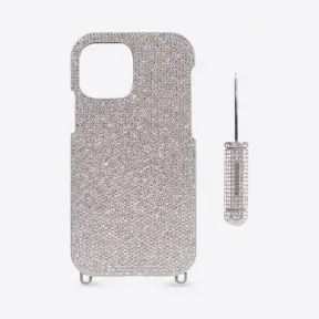 巴黎世家/Balenciaga 女士 Glam 银色手机壳 672661210098161