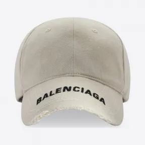 巴黎世家/Balenciaga 男士白色徽标遮阳帽 673318410B29260