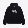 巴黎世家/Balenciaga 女士 Cities Paris 连帽衫黑色宽版 675003TLVL81070