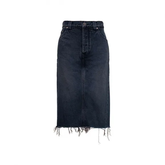 巴黎世家/Balenciaga 深灰色 100％纯棉 裙裤 675235TJW57J9373