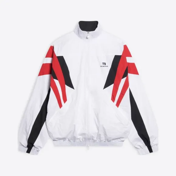 巴黎世家/Balenciaga 男士白色运动型B 运动服夹克675533TKM029000-小