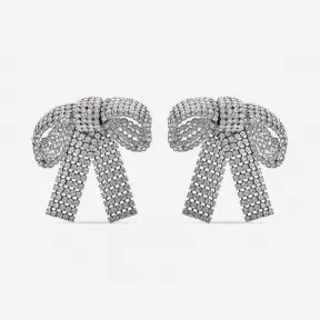 巴黎世家/Balenciaga 女士银色蝴蝶结耳环 679085TZ90V1407