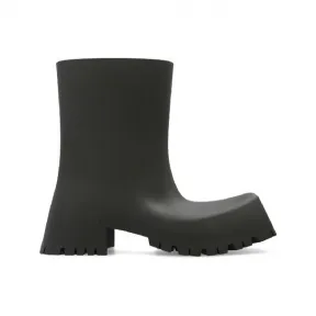 巴黎世家/Balenciaga 深绿色卡其色 100% 热塑性聚氨酯 中筒靴 679326W0FO83300