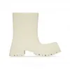 巴黎世家/Balenciaga Men's Trooper Rubber Boot in Beige 680660W0FO82000