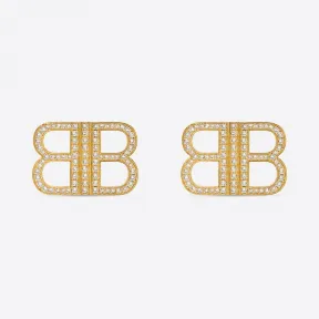 巴黎世家/Balenciaga 女士 Bb 2.0 金色耳环 695092TZ51G1376
