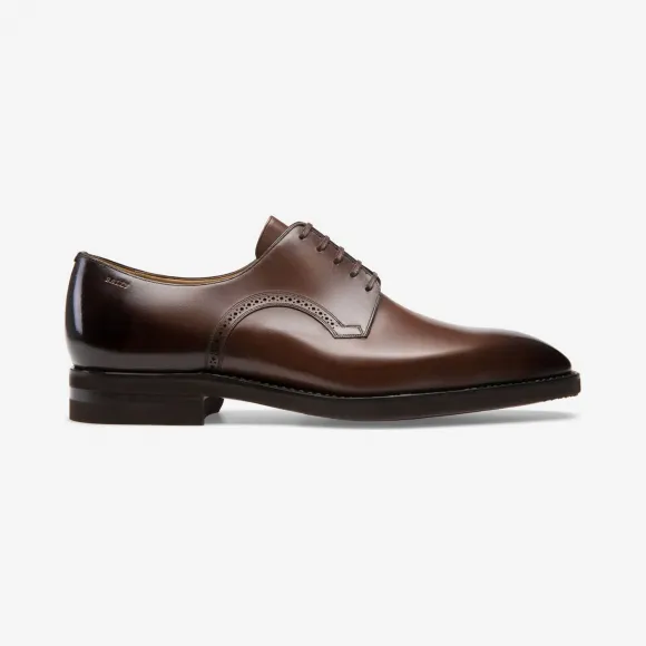 巴利/Bally 男士皮革德比系带鞋，中棕色 6203077