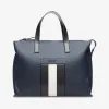 巴利/Bally 深海军蓝皮革 Bally 条纹商务包 6207692