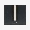巴利/Bally 男士海军蓝 Teisel 皮革零钱包 6218015