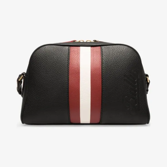 巴利/Bally 黑色粒面牛皮迷你包 6222782